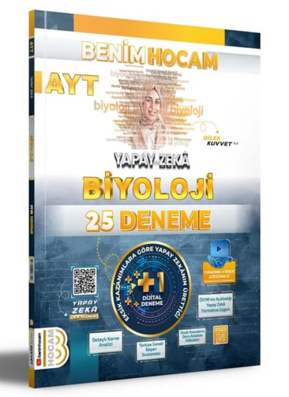 AYT YAPAY ZEKA BİYOLOJİ 25 DENEME  BENİM HOCAM