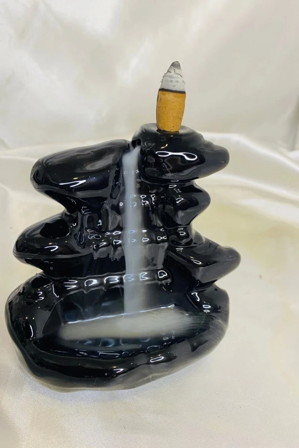 Geri Akış Tütsüsü Şelale Siyah Kat Kat ürün görseli