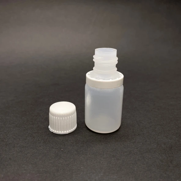 10 cc Shot Şişesi  - Kilitli Kapaklı - Natürel - 10 ml Polietilen Shot Şişesi x 10 adet - Resim 2