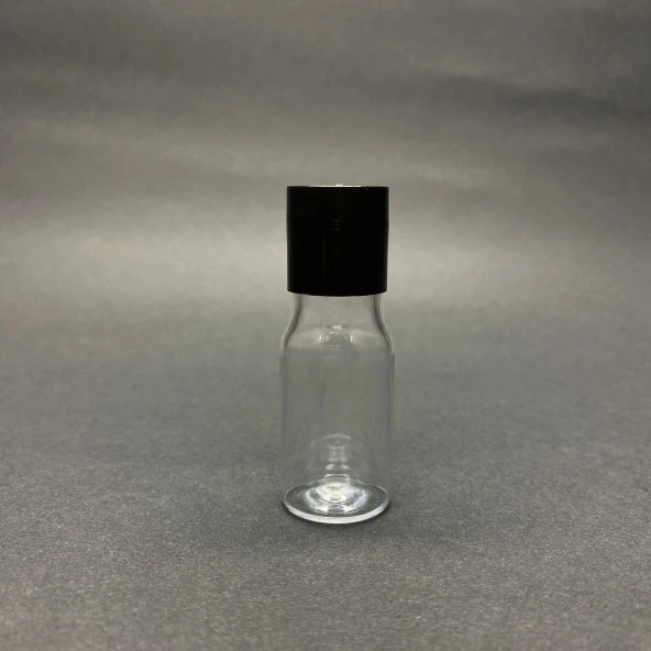 10 cc Pet Şişe - Siyah Sızdırmaz  Kapaklı - 10 ml Plastik Buklet Şişe x 10 Adet ürün görseli
