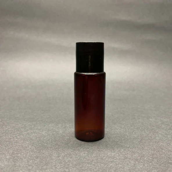 15 cc Amber Pet Şişe - Siyah Sızdırmaz Kapaklı - 15 ml Buklet Şişe  x 10 Adet - 1