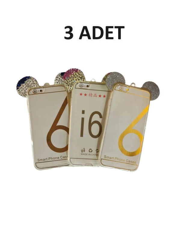 Cda Store İphone 6s Uyumlu Silikon Telefon Kılıfı 3 ADET
