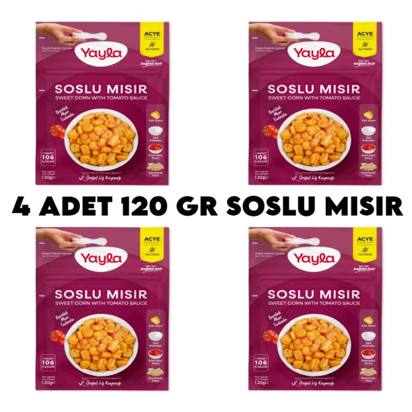 Yayla 4 Adet Soslu Mısır Hazır Yemek