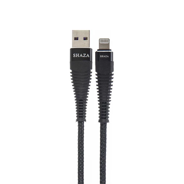 Shaza SG2004L USB - Lightning 5A 1m Hızlı Örgü Şarj Kablosu