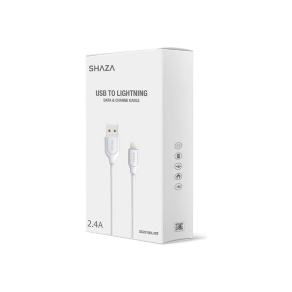 Shaza SG2010UL USB - Lightning 2.4A 1m Şarj Kablosu - 2