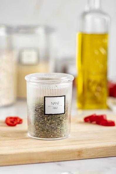 12'li Barok Yuvarlak Baharat Kavanoz Seti & Saklama Kabı & Erzak Kabı (12*250 ML) - 4