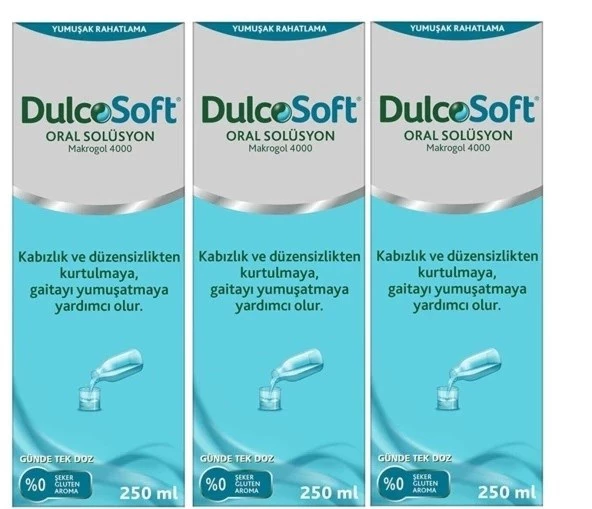 Dulcosoft Oral Solüsyon 250 ml 3 Adet