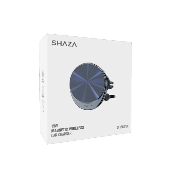 Shaza SF5503 Magsafe Uyumlu 15W Kablosuz Şarj 2in1 Araç İçi Telefon Tutucu - 4