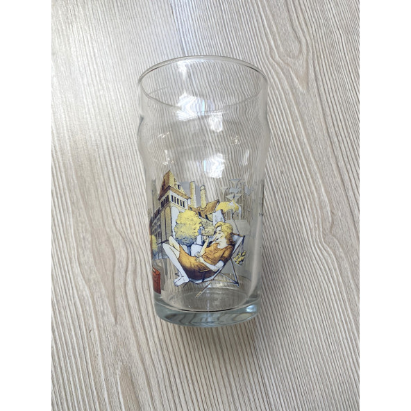 0.5LT AZ KULLANILMIŞ B1 ADET BOMONTİ BİRA BARDAĞI - 4