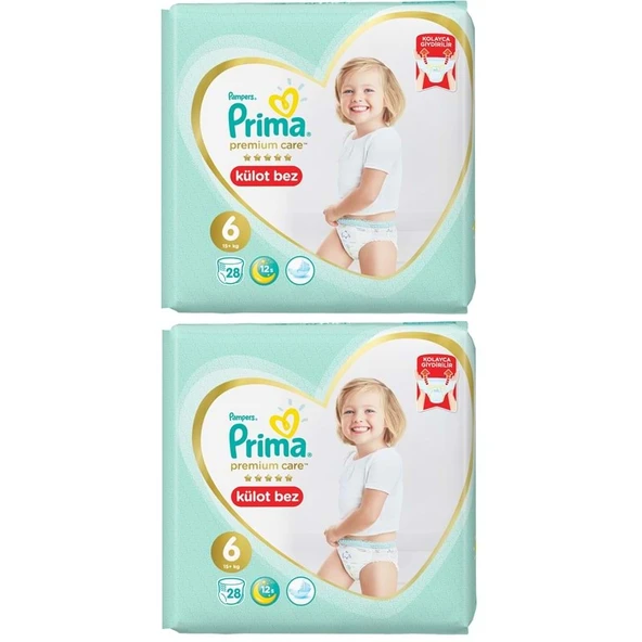 Prima Premium Care Külot Bebek Bezi Beden:6 (15+) 56 Adet Süper Ekonomik Pk ürün görseli