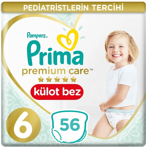 Prima Premium Care Külot Bebek Bezi Beden:6 (15+) 56 Adet Süper Ekonomik Pk ürün görseli