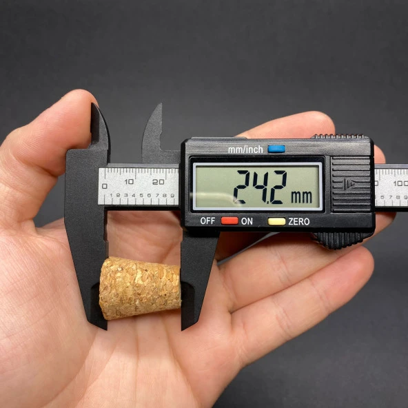 Mantar Tıpa  14mmx21mmx24mm   , Dar Ağızlı Şişeler için  x  10 adet - Resim 2