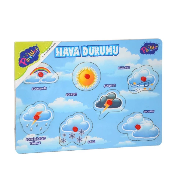 Ahşap Tutmalı Hava Durumu Puzzle - 2