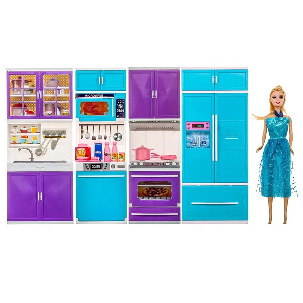 Karlar Ülkesi Bebek ve 4'lü Mutfak Seti - OYD-02339