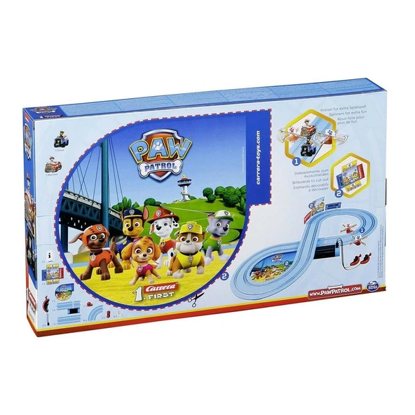 Carrera First Paw Patrol Chase ve Marshall Yarış Pisti - 5