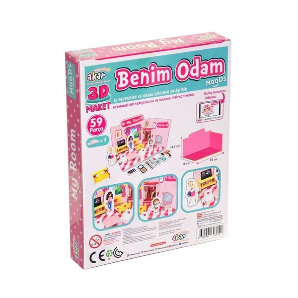 Benim Odam Maket 3 Boyutlu Puzzle - 2