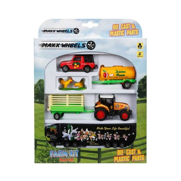 Maxx Wheels Araçlı Çiftlik Seti - 3