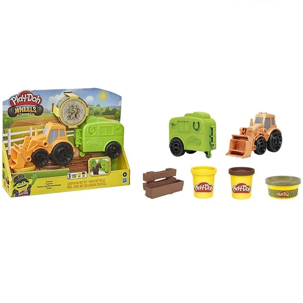 Play-Doh Çalışkan Traktör ve Römork F1012 - 2