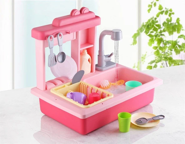 Pilli İnteraktif Lavabo Seti Pembe - 4