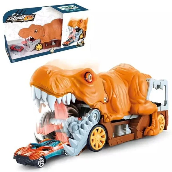 Catapult Araba Fırlatıcı Sesli Dinozor - 4