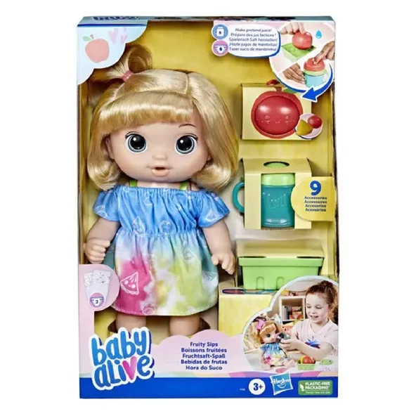 Baby Alive Meyve Sıkacaklı Bebek Seti F7356 - Resim 3