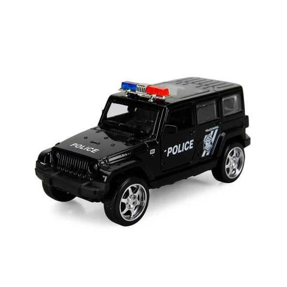 Maxx Wheels Işıklı Polis Jeep Model Arabalar 12 cm - 2