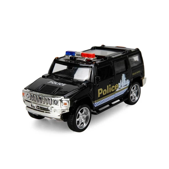 Maxx Wheels Işıklı Polis Jeep Model Arabalar 12 cm - 4