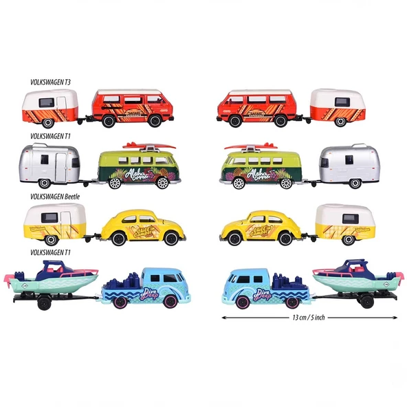 Majorette Römorklu Volkswagen The Originals Model Arabalar - 7