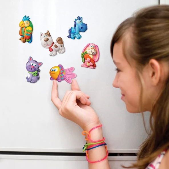 4M Sevimli Hayvanlar Kalıp ve Boyama Seti - 4