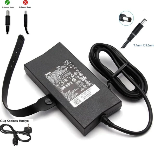 Dell Xps 15-7590 Uts75Wp161N Adaptör Dell Şarj Cihazı