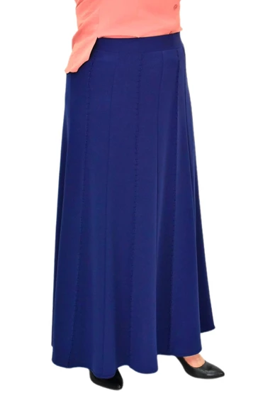 Kadın Uzun Lastikli Balık Etek Punta Dikişli BGL-ST03599 - Resim 9