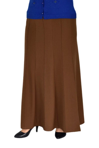 Kadın Uzun Lastikli Balık Etek Punta Dikişli BGL-ST03599 - Resim 2