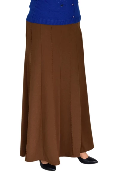 Kadın Uzun Lastikli Balık Etek Punta Dikişli BGL-ST03599 - Resim 7