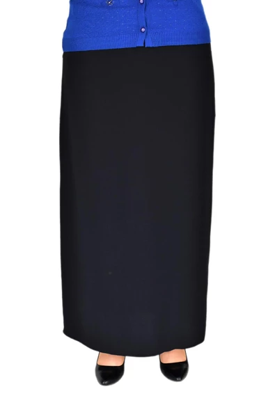 Kadın Uzun Etek Kapalı Yırtmaç Zincir 3 Düğme Detaylı 210 BGL-ST03791 - Resim 5