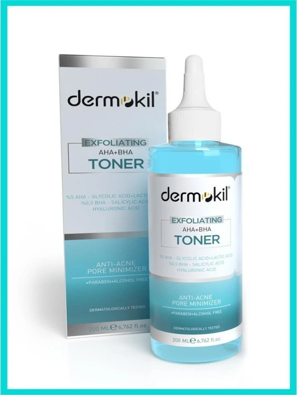 Dermokil Exfoliating Aha+Bha Niacinamide Tonik 200 ml