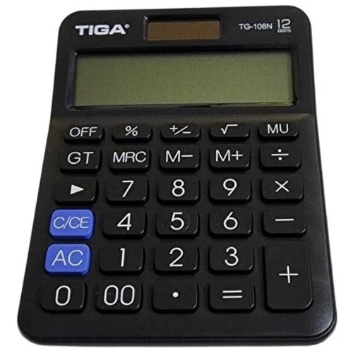 Tiga TG-108N Masaüstü 12 Haneli Hesap Makinesi ürün görseli