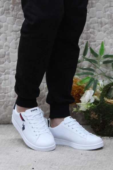 U.S. Polo Assn. Costa Beyaz Lacivert Orijinal Ürün Sneaker Erkek Ayakkabı - 2