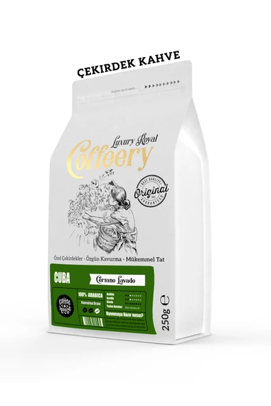 Cuba Cerrano Lavado Roast Filtre Kahve 750 gr (Çekirdek)