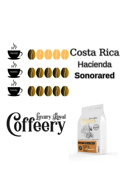 Costa Rica Haciende Sonorared Natural 250 gr (Çekirdek) - Resim 2