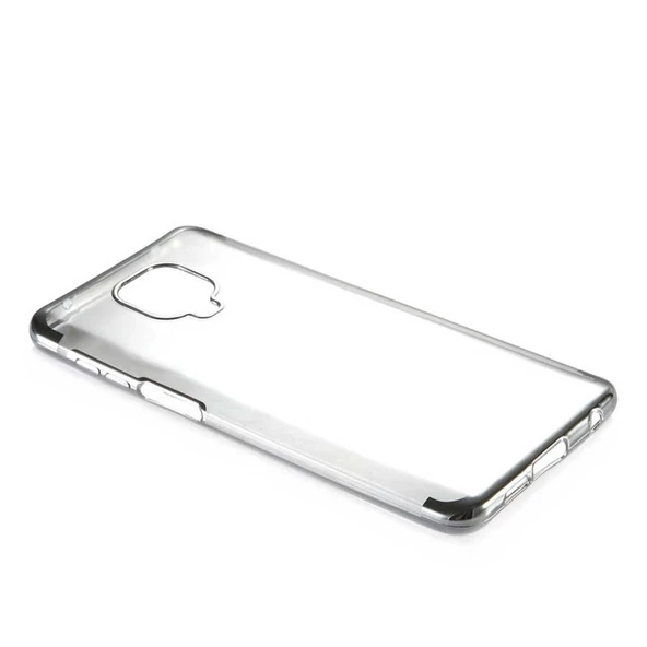 Redmi Note 9 Pro - Redmi Note 9S Köşeleri Renkli Şeffaf Kılıf - Resim 8