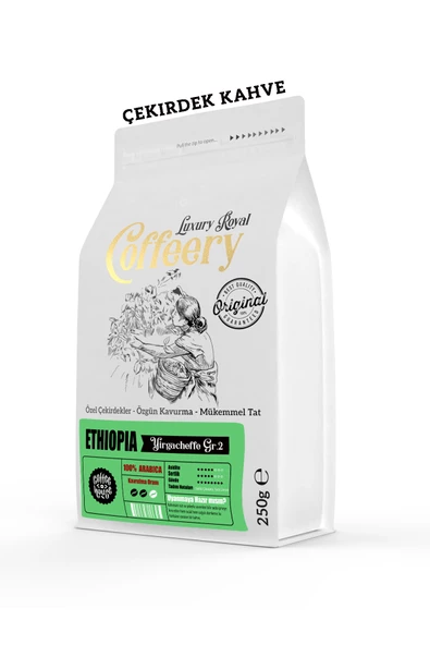 Ethiopia Yirgacheffe Gr.2 Mamo Kacha Yöresel Kahve 750 gr (Çekirdek)