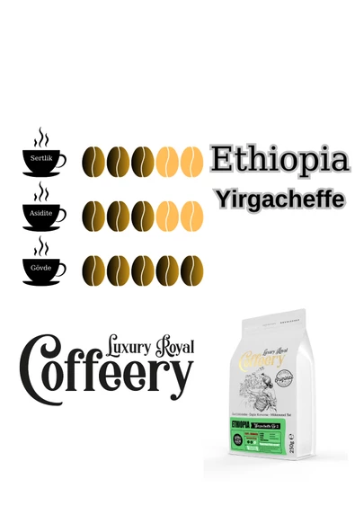 Ethiopia Yirgacheffe Gr.2 Mamo Kacha Yöresel Kahve 750 gr (Öğütülmüş) - 2