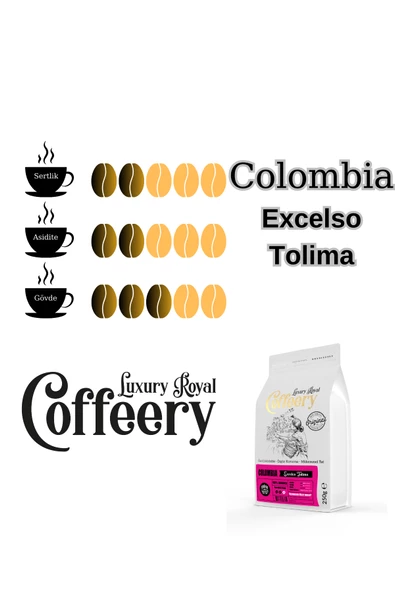 Colombia Excelso Tolima Yöresel Kahve 750 gr (Öğütülmüş) - Resim 2