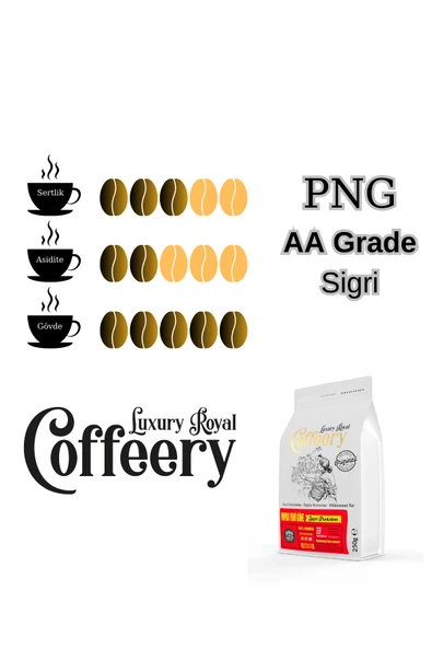 Papua Yeni Gine Grade Sigri Yöresel Kahve 750 gr (Çekirdek) - Resim 2