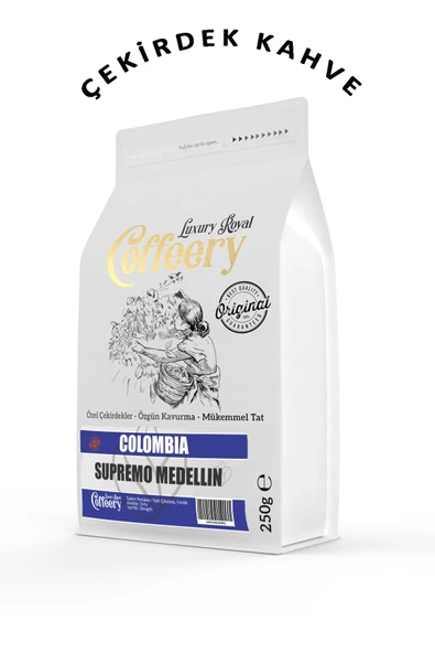 Colombia Medellin Supremo Yöresel Kahve 1000 gr (Çekirdek)