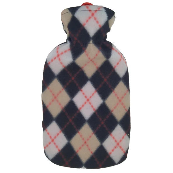 Kansai Termofor 0.75 Litre Mini Sıcak Su Torbası Polar Siyah Kahve Sgb-1930SK - 5