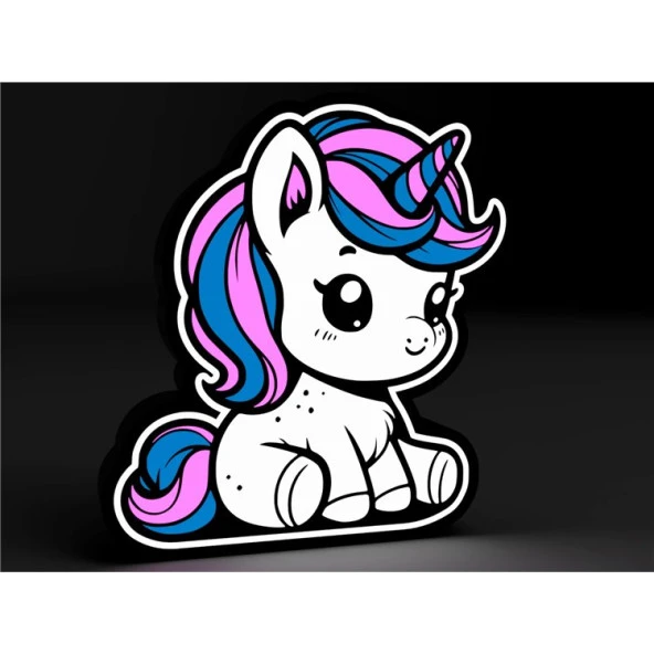 Şarjlı Unicorn Lightbox Sweet Led Masa Lambası - 2