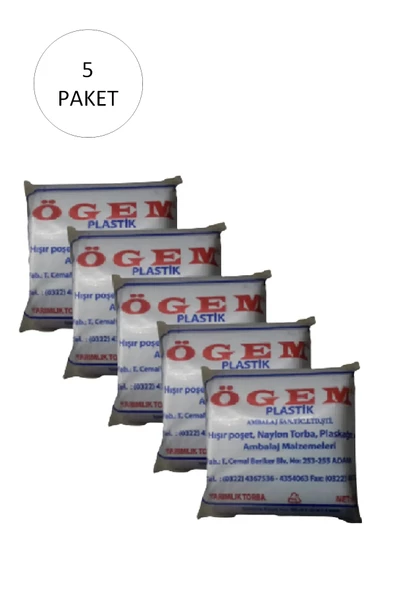 Bakkaliye Naylon Torba Yarımlık 14x27 cm 1 kg 5 Paket (Takriben 1,800 Adet)