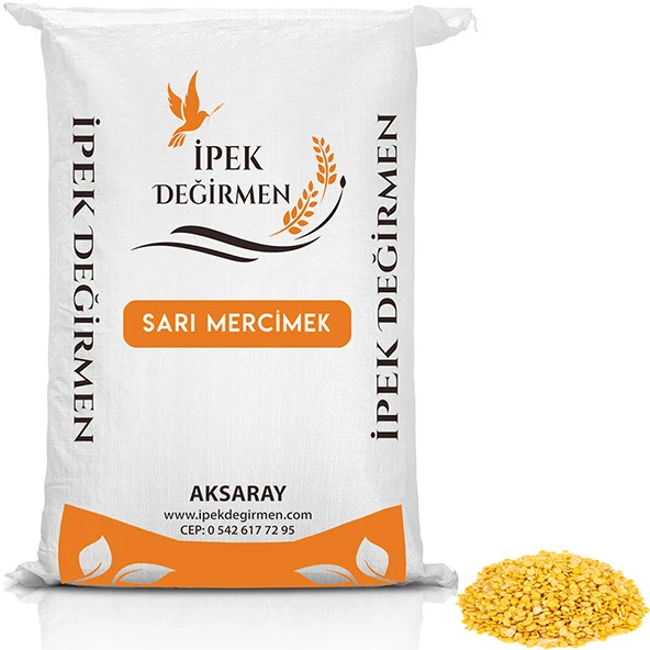 İpek Değirmen 1 KG Yerli Sarı Mercimek Yüksek Proteinli Köy Mercimeği