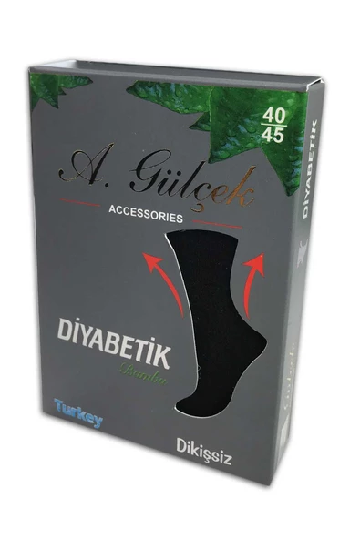 Erkek Bambu Lastiği Sıkmayan Diyabetik Çorap - 3